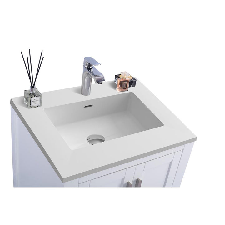 Laviva Wilson 24" White Bathroom Vanity#top-options_matte-white-viva-stone-solid-surface-top