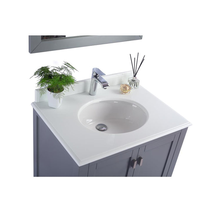 Laviva Wilson 30" Grey Bathroom Vanity#top-options_pure-white-phoenix-stone-top