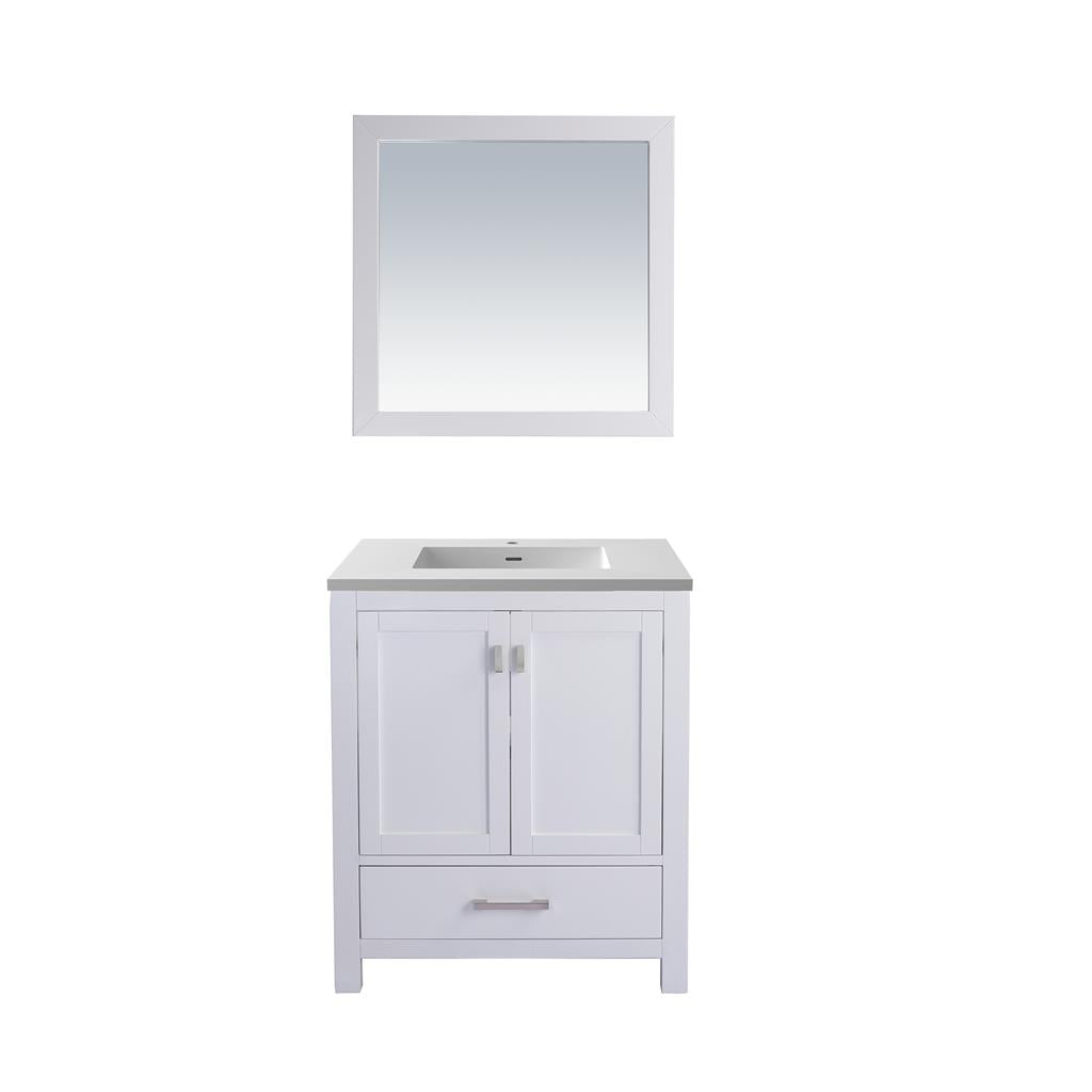 Laviva Wilson 30" White Bathroom Vanity#top-options_matte-white-viva-stone-solid-surface-top