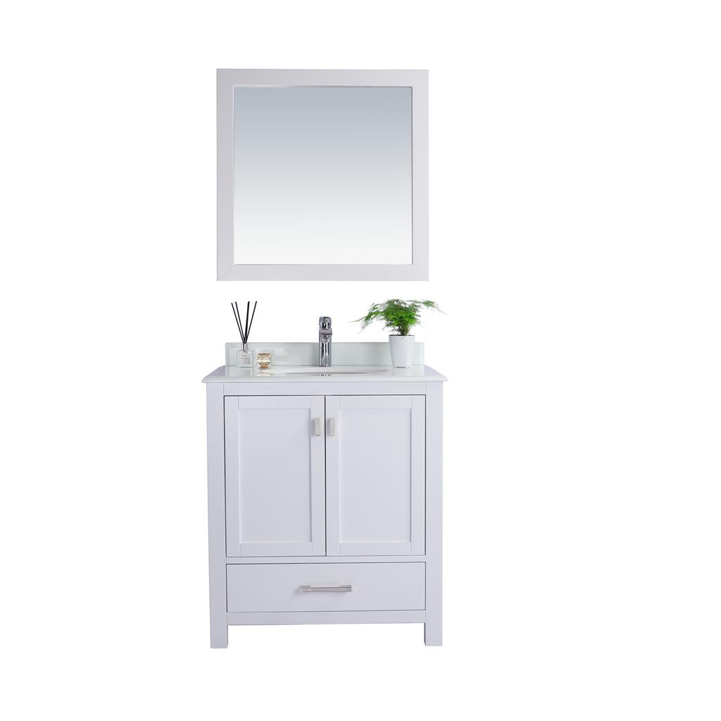 Laviva Wilson 30" White Bathroom Vanity#top-options_pure-white-phoenix-stone-top
