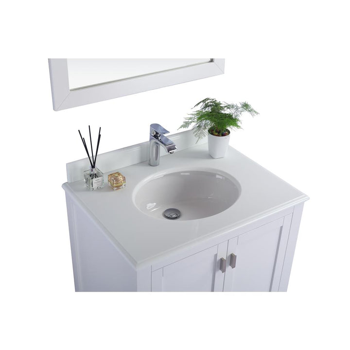 Laviva Wilson 30" White Bathroom Vanity#top-options_pure-white-phoenix-stone-top