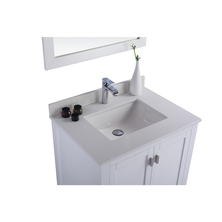Laviva Wilson 30" White Bathroom Vanity#top-options_white-quartz-top