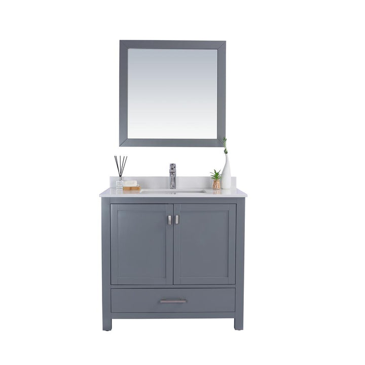 Laviva Wilson 36" Grey Bathroom Vanity#top-options_white-quartz-top