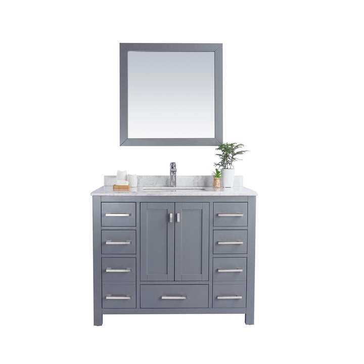 Laviva Wilson 42" Grey Bathroom Vanity#top-options_white-carrara-marble-top