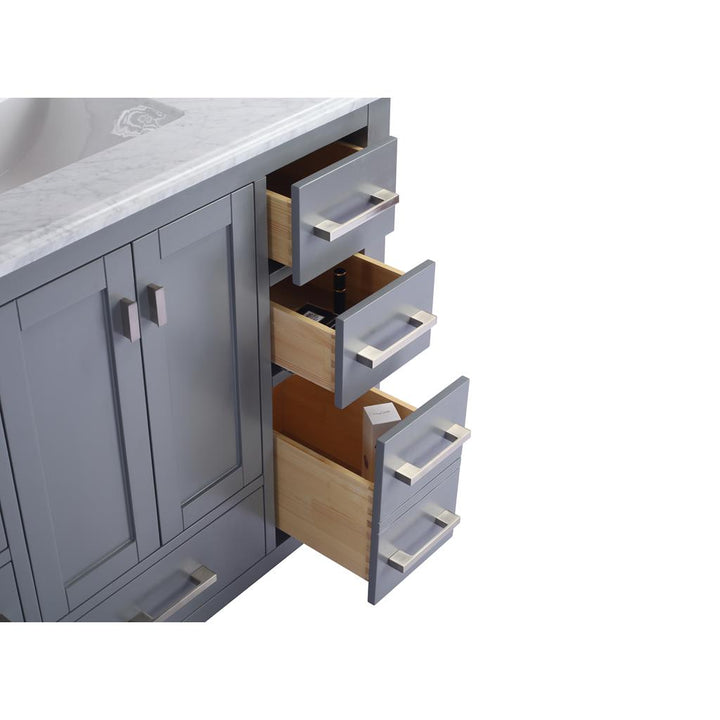 Laviva Wilson 42" Grey Bathroom Vanity Cabinet Only, No Top#top-options_cabinet-only-no-top