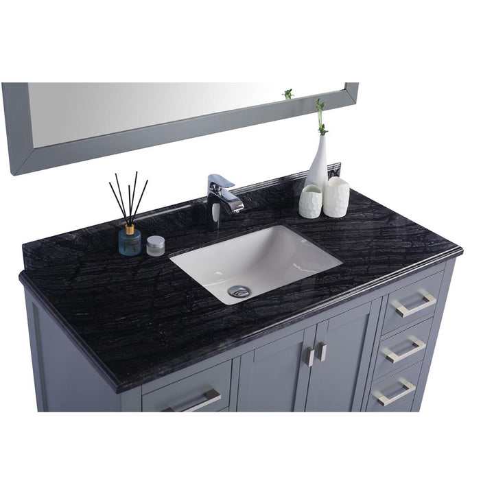 Laviva Wilson 48" Grey Bathroom Vanity#top-options_black-wood-marble-top