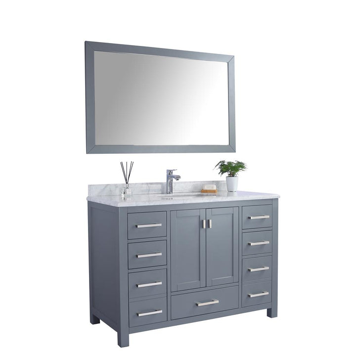 Laviva Wilson 48" Grey Bathroom Vanity#top-options_white-carrara-marble-top