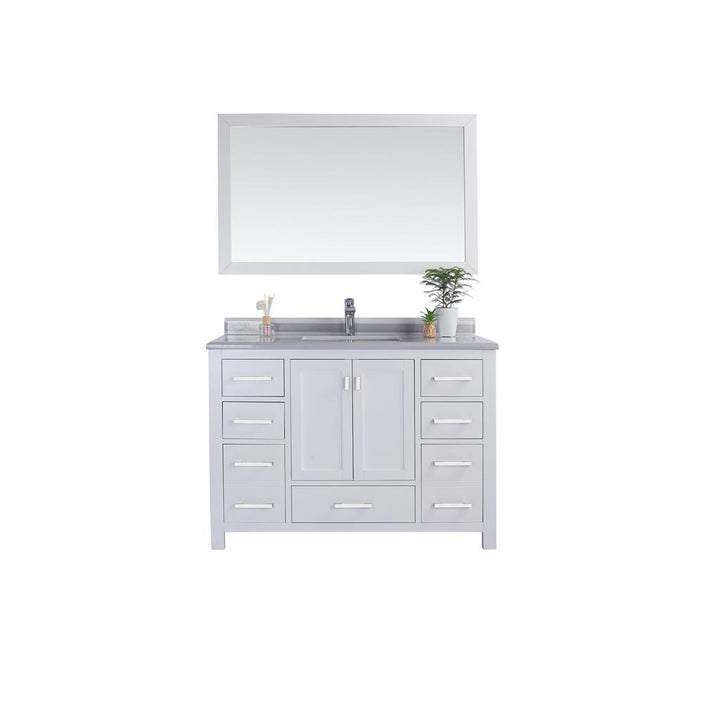 Laviva Wilson 48" White Bathroom Vanity#top-options_white-stripes-marble-top