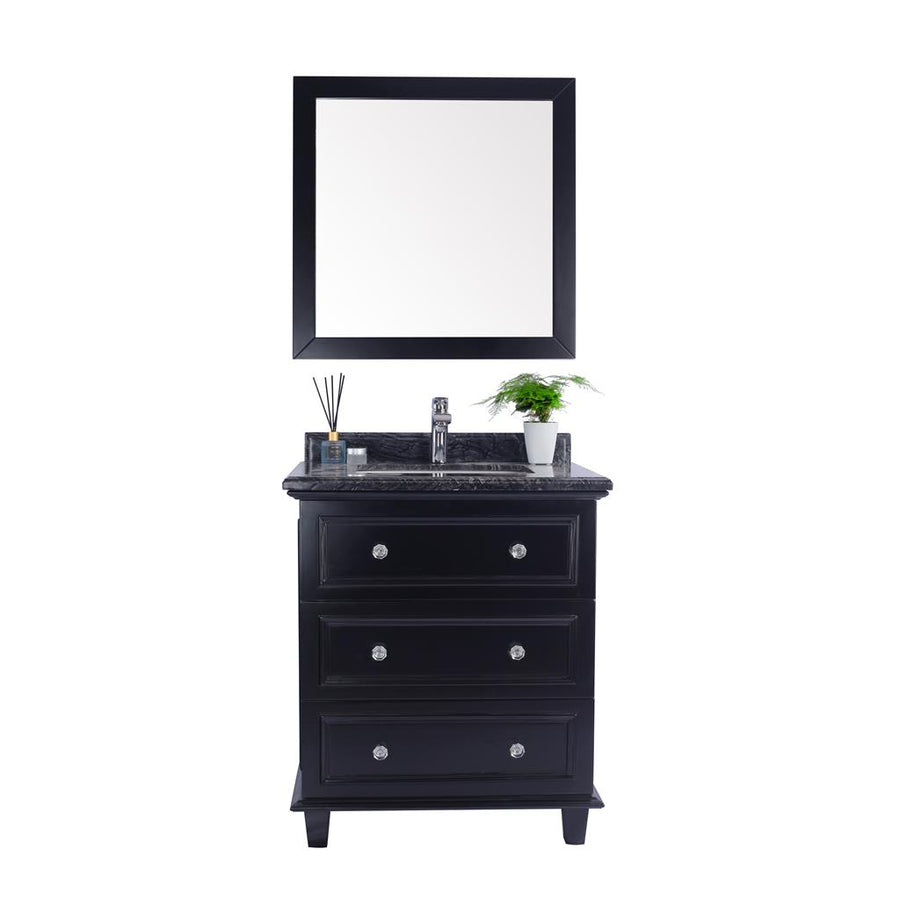 Laviva Luna 30" Espresso Bathroom Vanity#top-options_black-wood-marble-top