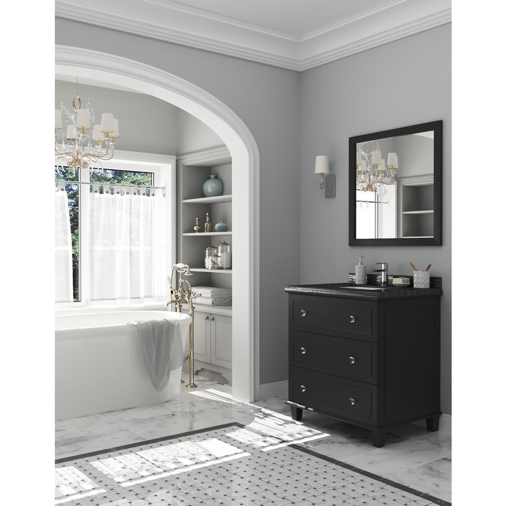Laviva Luna 30" Espresso Bathroom Vanity#top-options_black-wood-marble-top