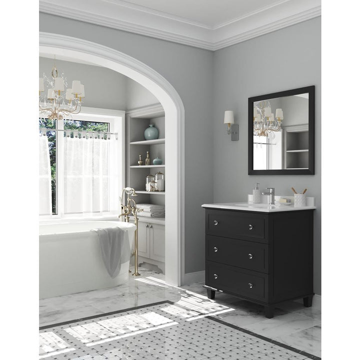 Laviva Luna 30" Espresso Bathroom Vanity#top-options_pure-white-phoenix-stone-top
