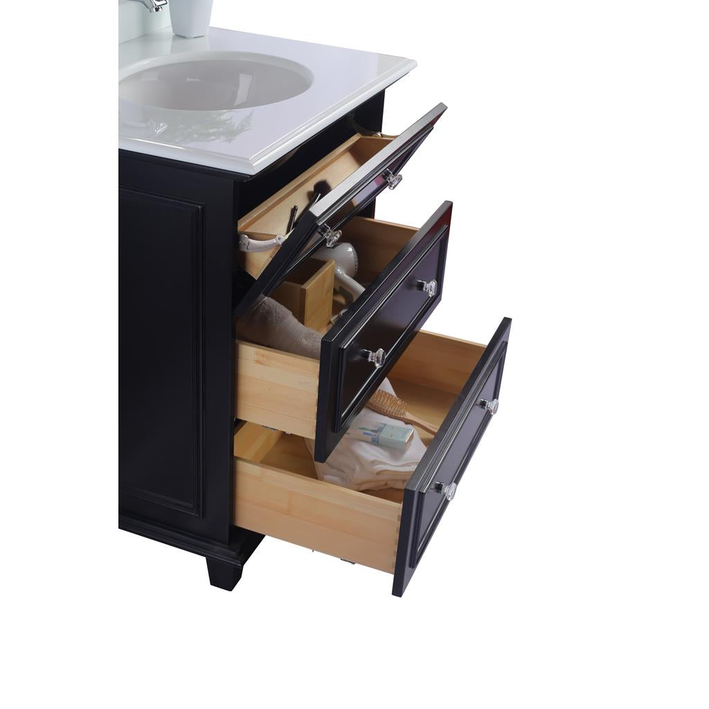 Laviva Luna 30" Espresso Bathroom Vanity Cabinet Only, No Top#top-options_cabinet-only-no-top