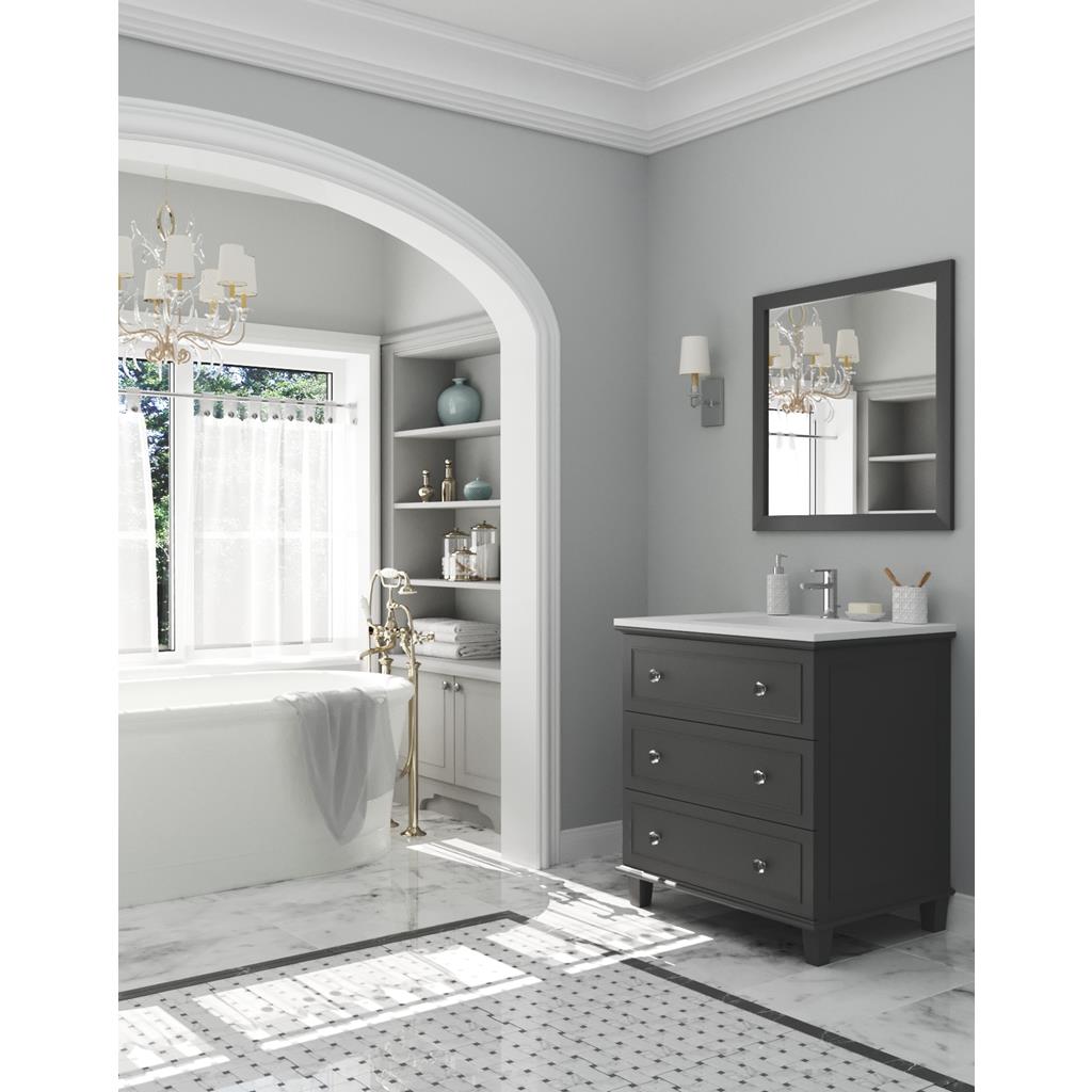 Laviva Luna 30" Maple Grey Bathroom Vanity#top-options_matte-white-viva-stone-solid-surface-top