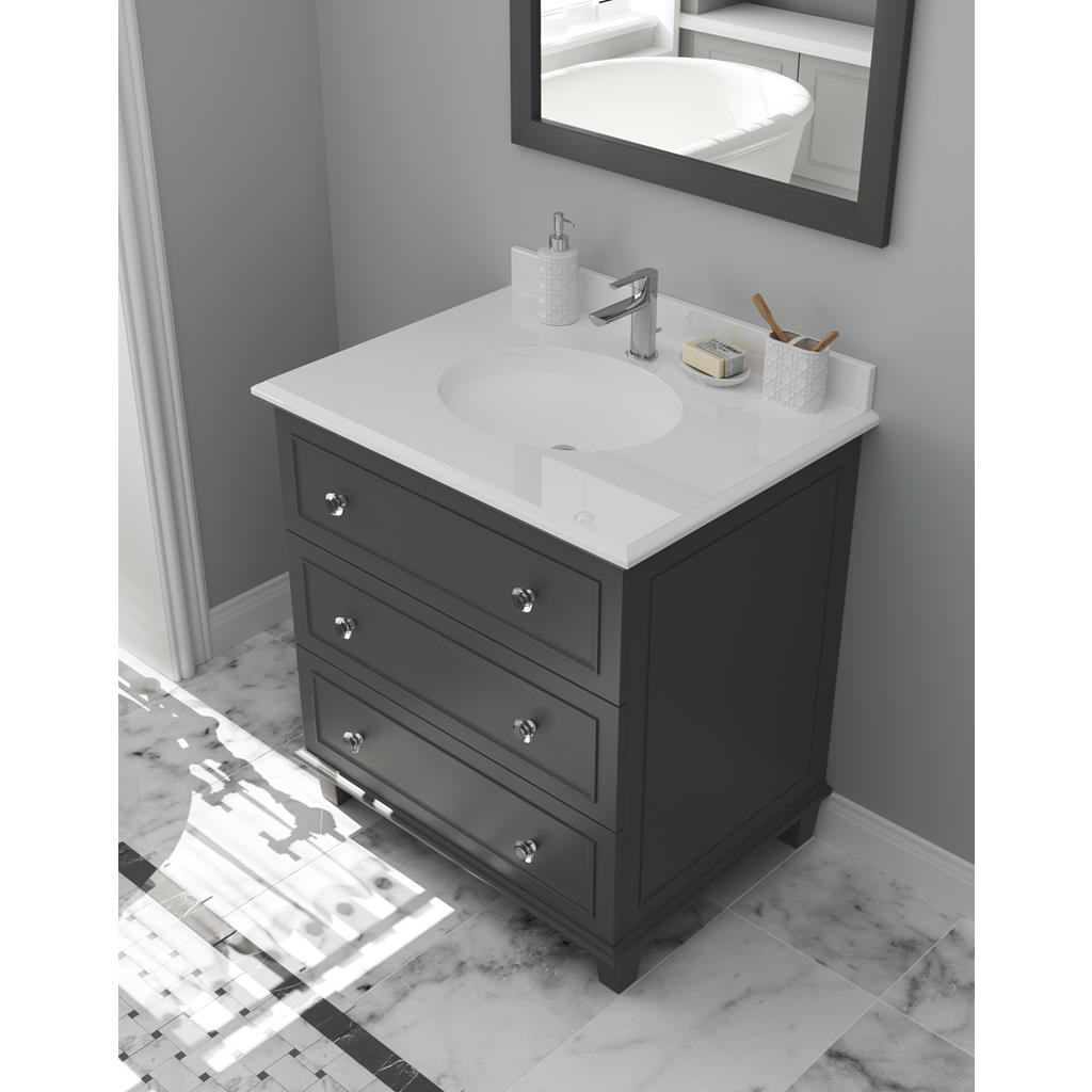 Laviva Luna 30" Maple Grey Bathroom Vanity#top-options_pure-white-phoenix-stone-top