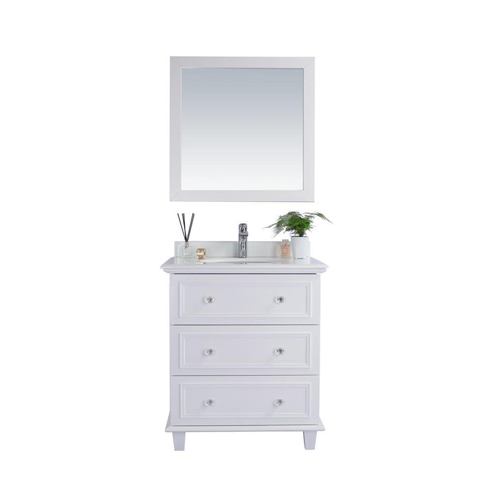 Laviva Luna 30" White Bathroom Vanity#top-options_pure-white-phoenix-stone-top