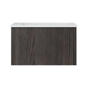 Laviva Legno 24" Carbon Oak Bathroom Vanity#top-options_matte-white-viva-stone-solid-surface-top