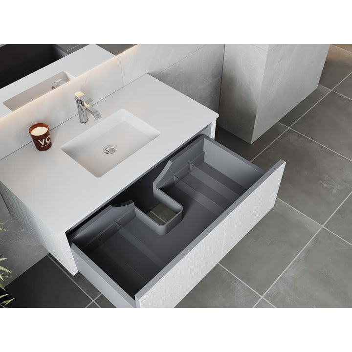 Legno 42" Alabaster White Bathroom Vanity