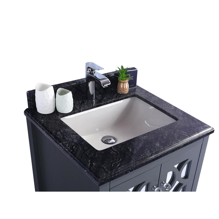 Laviva Mediterraneo 24" Grey Bathroom Vanity#top-options_black-wood-marble-top