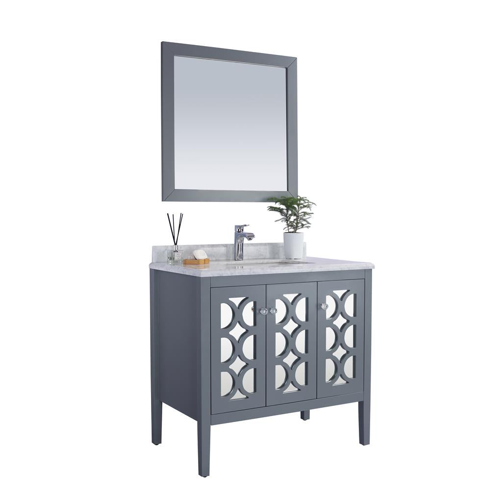 Laviva Mediterraneo 36" Grey Bathroom Vanity#top-options_white-carrara-marble-top