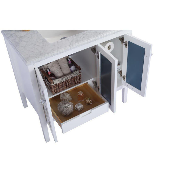 Laviva Mediterraneo 36" White Bathroom Vanity#top-options_white-carrara-marble-top