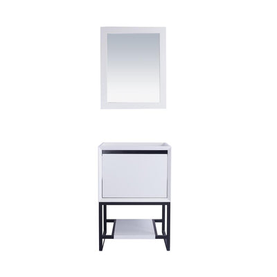 Laviva Alto 24" White Bathroom Vanity Cabinet Only, No Top#top-options_cabinet-only-no-top