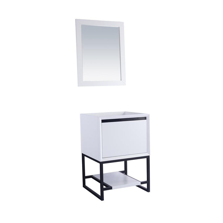 Laviva Alto 24" White Bathroom Vanity Cabinet Only, No Top#top-options_cabinet-only-no-top