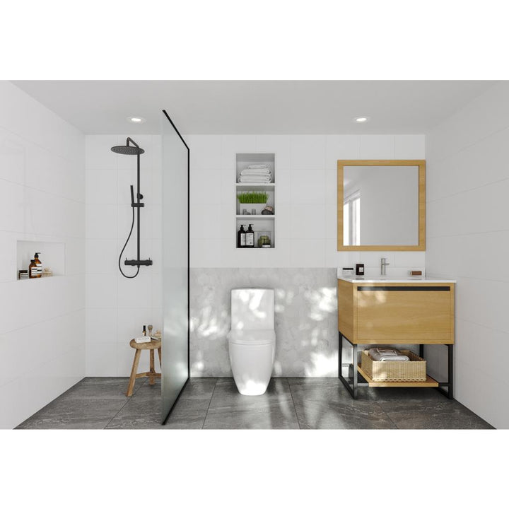 Laviva Alto 30" California White Oak Bathroom Vanity#top-options_white-quartz-top