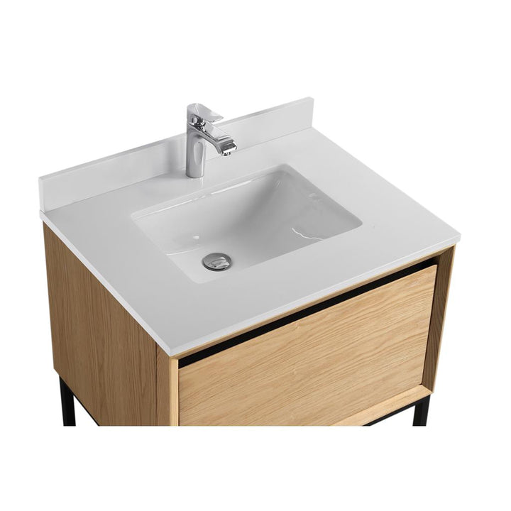Laviva Alto 30" California White Oak Bathroom Vanity#top-options_white-quartz-top