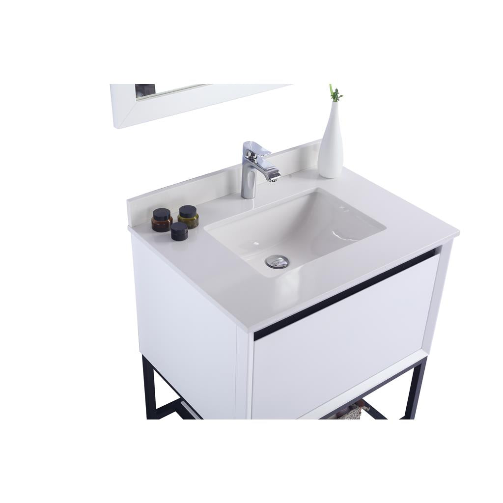 Laviva Alto 30" White Bathroom Vanity#top-options_white-quartz-top