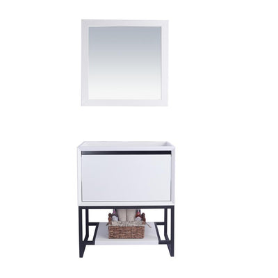 Laviva Alto 30" White Bathroom Vanity Cabinet Only, No Top#top-options_cabinet-only-no-top