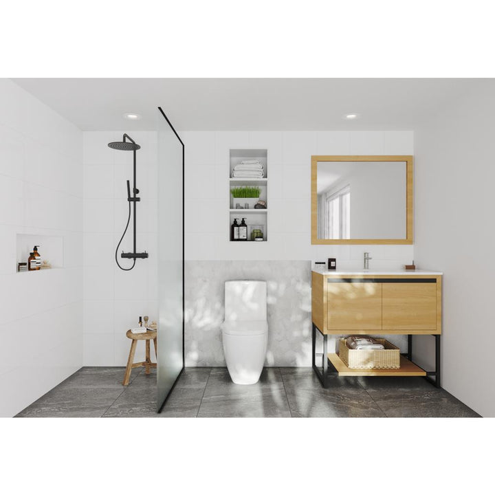 Laviva Alto 36" California White Oak Bathroom Vanity#top-options_white-quartz-top