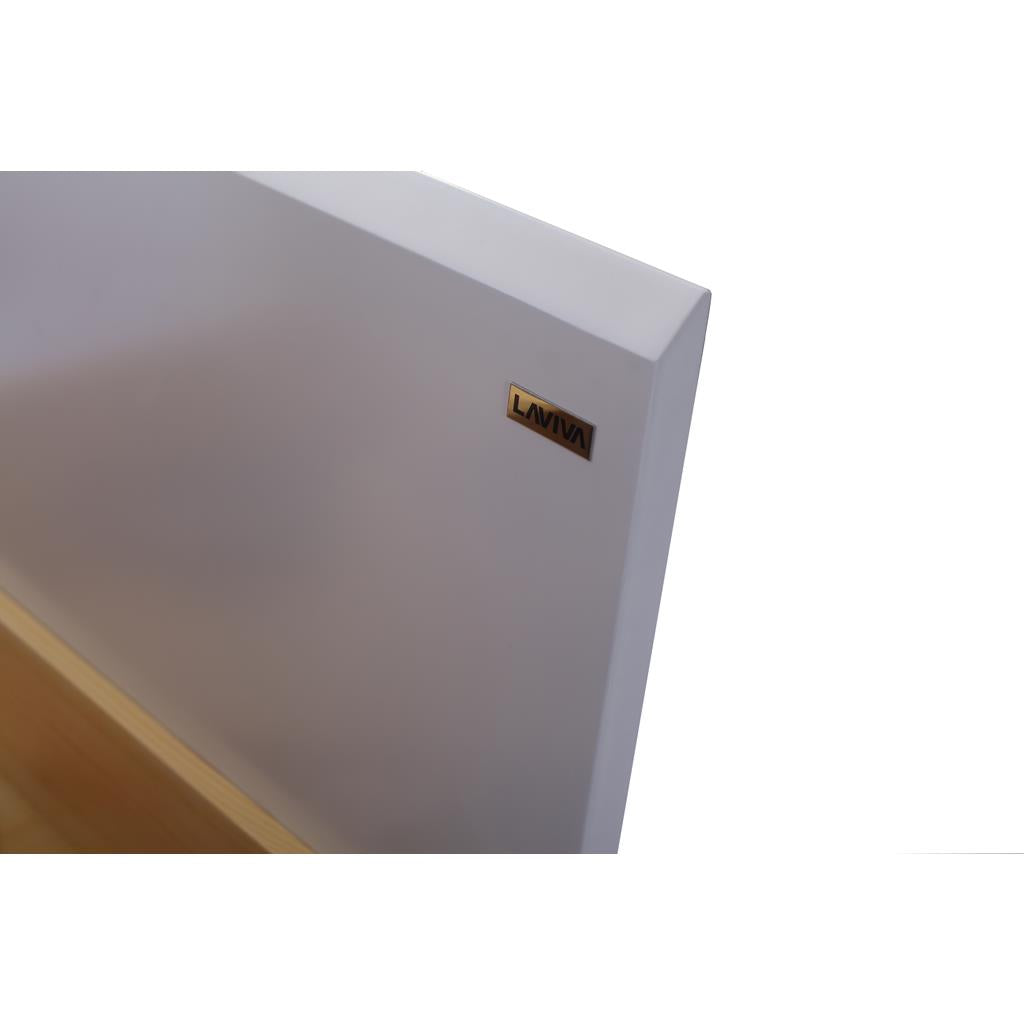Laviva Alto 36" White Bathroom Vanity#top-options_black-wood-marble-top