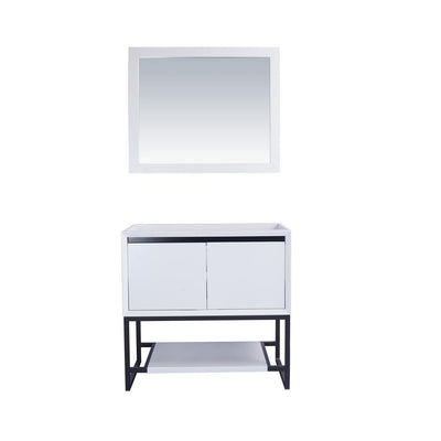 Laviva Alto 36" White Bathroom Vanity Cabinet Only, No Top#top-options_cabinet-only-no-top