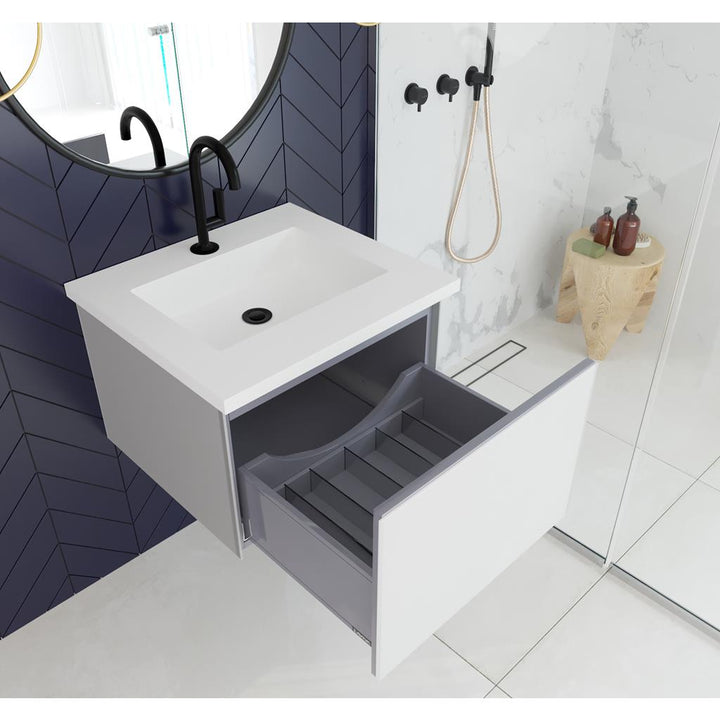 Laviva Vitri 24" Cloud White Bathroom Vanity#top-options_viva-stone-matte-white-solid-surface-top