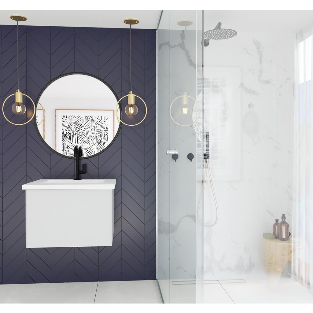 Laviva Vitri 24" Cloud White Bathroom Vanity Cabinet Only, No Top#top-options_cabinet-only-no-top