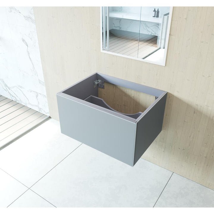 Laviva Vitri 30" Fossil Grey Bathroom Vanity Cabinet Only, No Top#top-options_cabinet-only-no-top