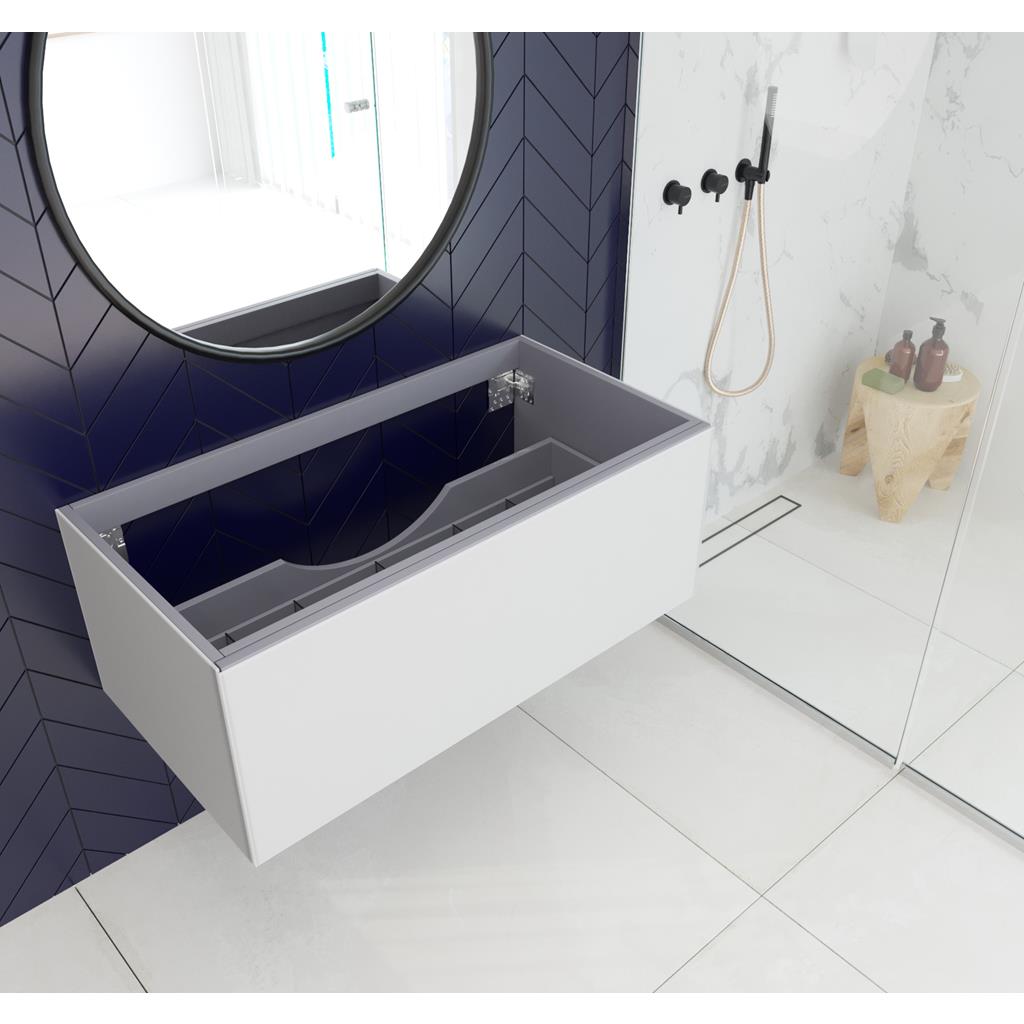 Laviva Vitri 42" Cloud White Bathroom Vanity Cabinet Only, No Top#top-options_cabinet-only-no-top