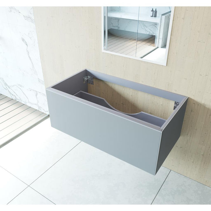 Laviva Vitri 42" Fossil Grey Bathroom Vanity Cabinet Only, No Top#top-options_cabinet-only-no-top