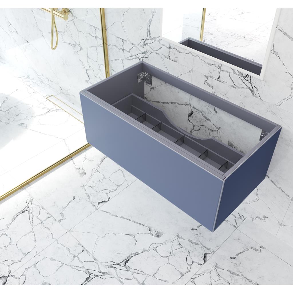 Laviva Vitri 42" Nautical Blue Bathroom Vanity Cabinet Only, No Top#top-options_cabinet-only-no-top