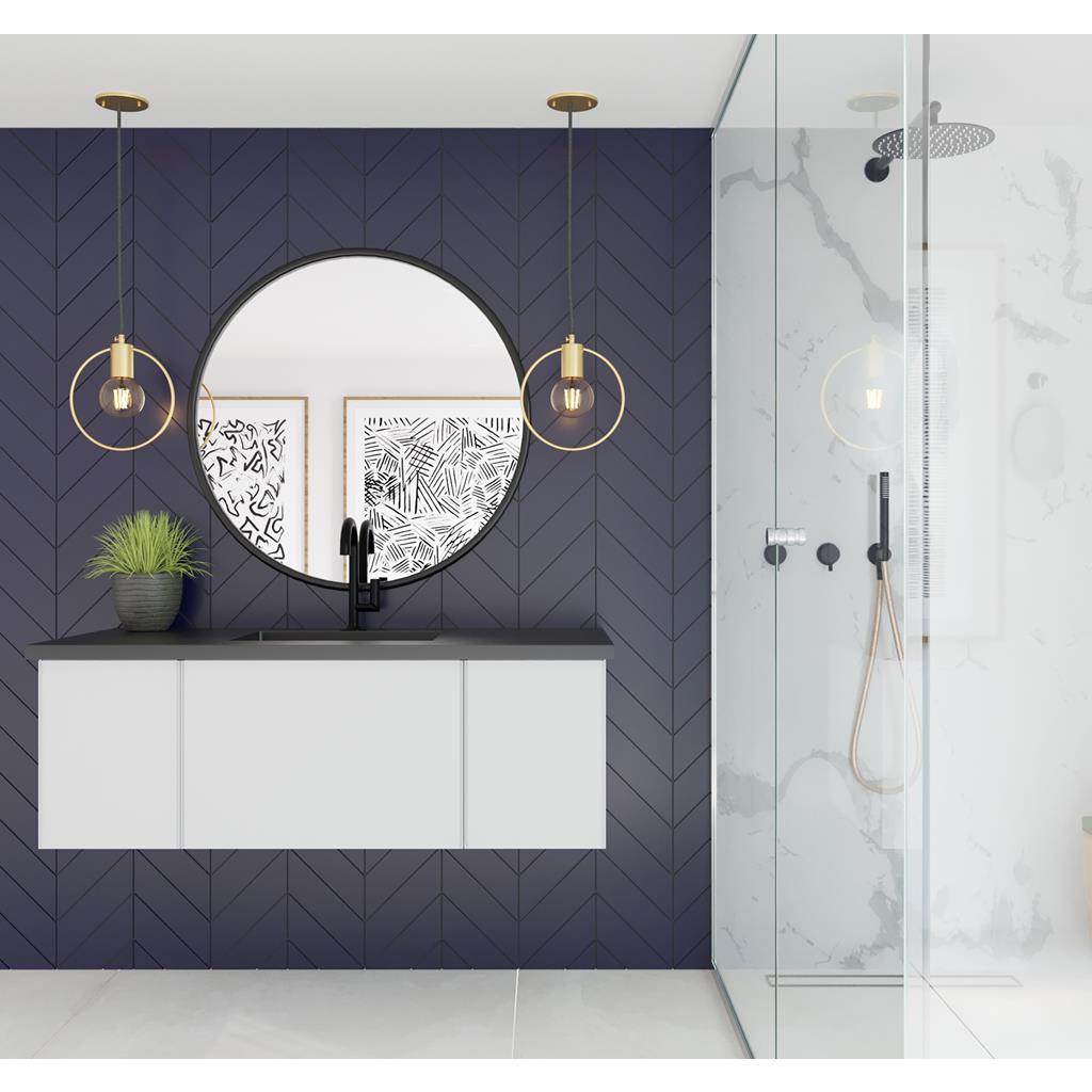 Laviva Vitri 48" Cloud White Bathroom Vanity Cabinet Only, No Top#top-options_cabinet-only-no-top