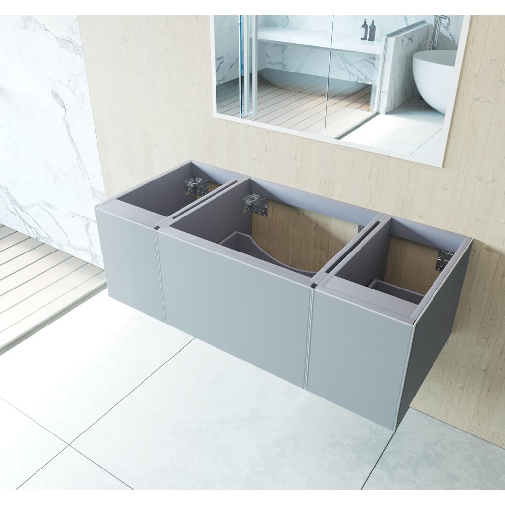 Laviva Vitri 48" Fossil Grey Bathroom Vanity Cabinet Only, No Top#top-options_cabinet-only-no-top