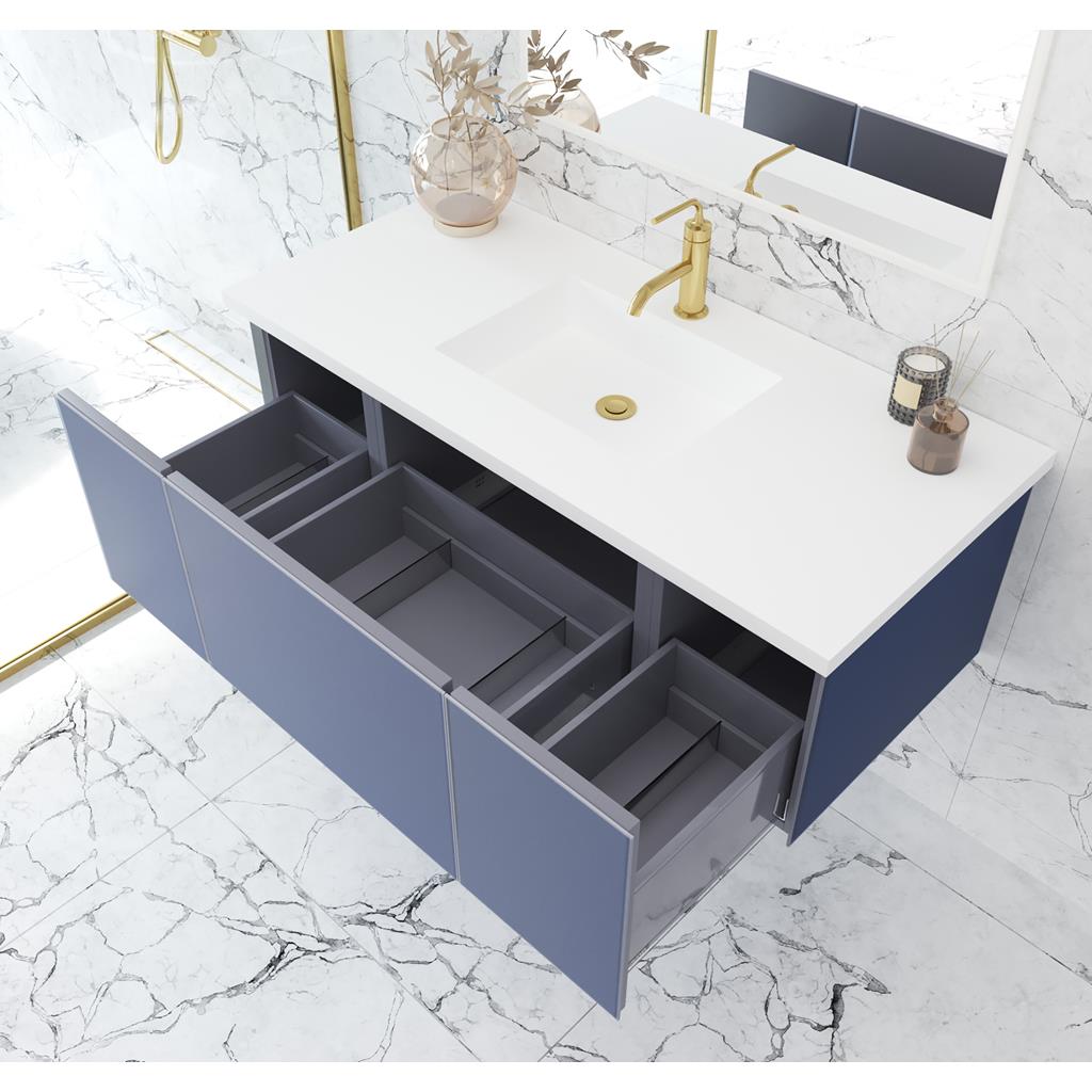 Laviva Vitri 48" Nautical Blue Bathroom Vanity Cabinet Only, No Top#top-options_cabinet-only-no-top