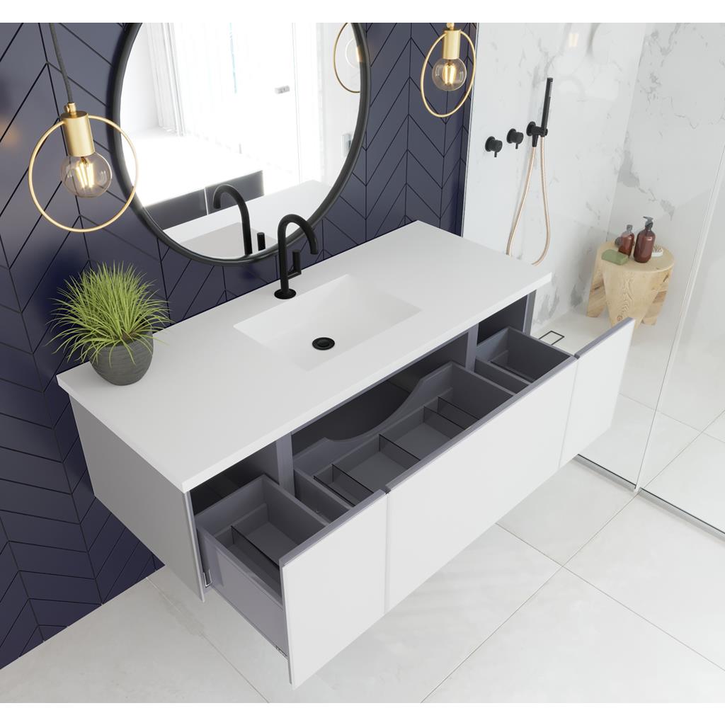 Laviva Vitri 54" Cloud White Bathroom Vanity Cabinet Only, No Top#top-options_cabinet-only-no-top
