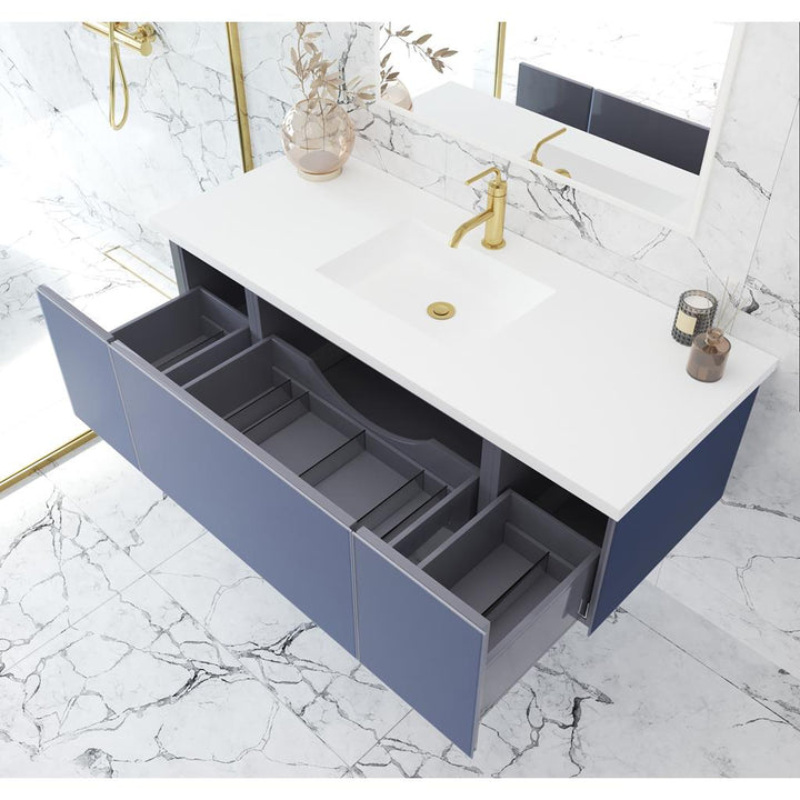 Laviva Vitri 54" Nautical Blue Bathroom Vanity Cabinet Only, No Top#top-options_cabinet-only-no-top
