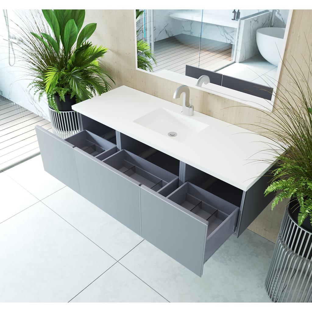 Laviva Vitri 60" Fossil Grey Single Sink Bathroom Vanity#top-options_viva-stone-matte-white-solid-surface-top