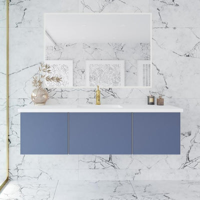 Laviva Vitri 60" Nautical Blue Single Sink Bathroom Vanity VIVA Stone Matte White Solid Surface Top#top-options_viva-stone-matte-white-solid-surface-top
