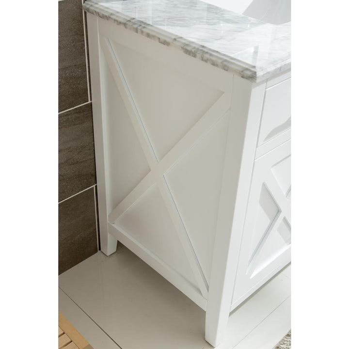 Laviva Wimbledon 36" White Bathroom Vanity Cabinet Only, No Top#top-options_cabinet-only-no-top