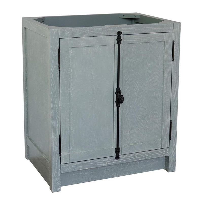Bellaterra Home Plantation 30 Single Vanity Gray Ash Cabinet Only