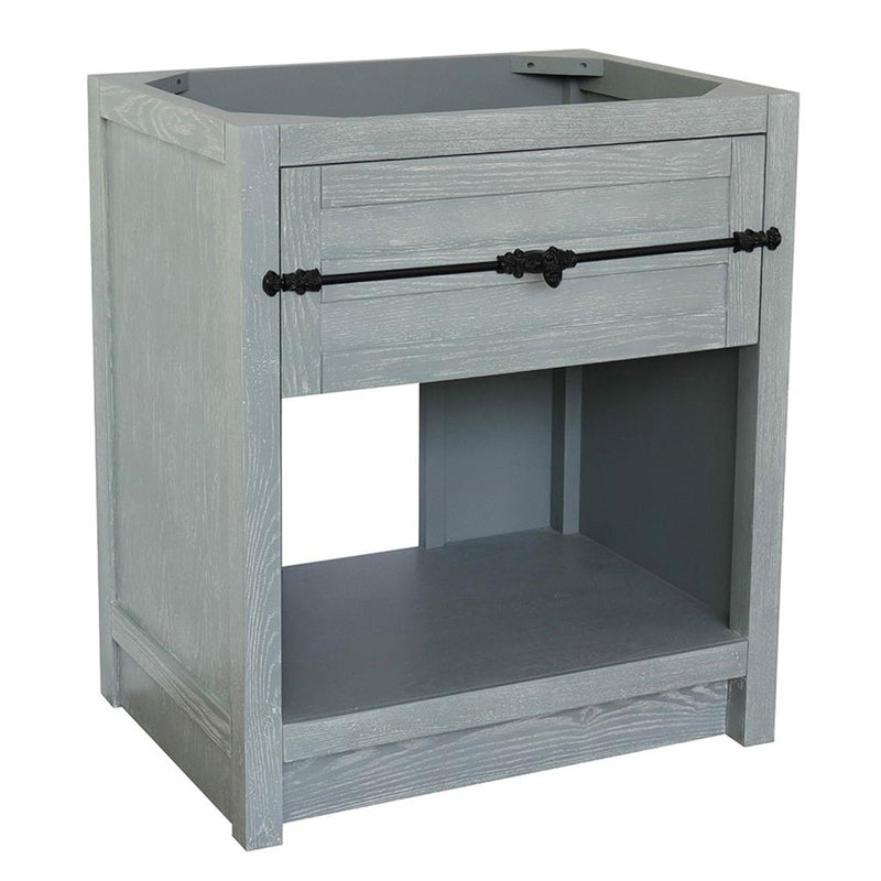 Bellaterra Home Plantation 30 Single Vanity Gray Ash Cabinet Only