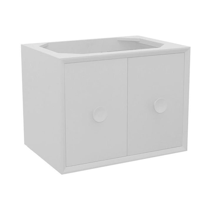 Bellaterra Stora 30" Single Wall Mount Vanity, White, Cabinet Only